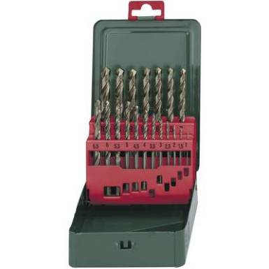 Metabo 627157000 HSS Fém spirálfúró készlet 19 részes Kobalt DIN 338 Henger szár 1 készlet Metabo 627157000 HSS Fém spirálfúró készlet 19 részes Kobalt DIN 338 Henger szár 1 készlet