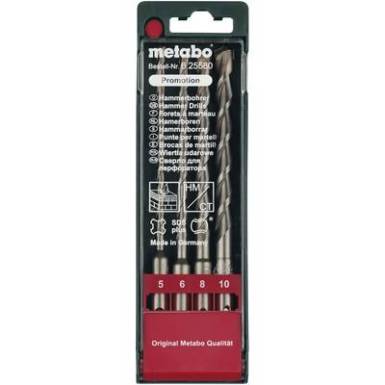 Keményfém Kalapácsfúró készlet 4 részes Metabo 625580000 Teljes hossz 160 mm SDS-Plus 1 készlet Keményfém Kalapácsfúró készlet 4 részes Metabo 625580000 Teljes hossz 160 mm SDS-Plus 1 készlet