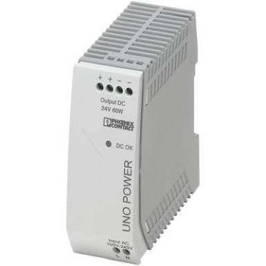 Phoenix Contact UNO-PS/1AC/24DC/60W Kalaps&iacute;nes t&aacute;pegys&eacute;g 24 V/DC 2.5 A 60 W 1 x