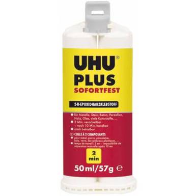UHU Plus Sofortfest Kétkomponensű ragasztó 45675 50 ml UHU Plus Sofortfest Kétkomponensű ragasztó 45675 50 ml