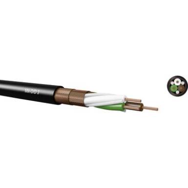 Mik-D/D-3 3x0,22qmm,black, double spiral shield 58D302209 Kabeltronik
