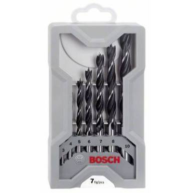Fa spirál fúró készlet 7 részes 3 mm, 4 mm, 5 mm, 6 mm, 7 mm, 8 mm, 10 mm Bosch Accessories 2607017034 Henger szár 1 készlet Fa spirál fúró készlet 7 részes 3 mm, 4 mm, 5 mm, 6 mm, 7 mm, 8 mm, 10 mm Bosch Accessories 2607017034 Henger szár 1 készlet