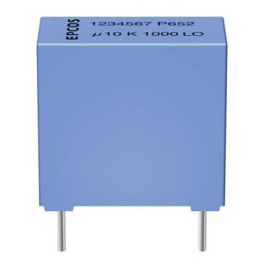 TDK B32652-A4104-J MKP fóliakondenzátor Radiális kivezetéssel 0.1 uF 400 V/DC 5 % 15 mm (H x Sz x Ma) 18 x 5 x 10.5 mm 1 db TDK B32652-A4104-J MKP fóliakondenzátor Radiális kivezetéssel 0.1 uF 400 V/DC 5 % 15 mm (H x Sz x Ma) 18 x 5 x 10.5 mm 1 db