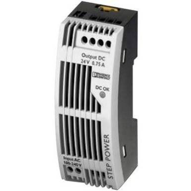 Phoenix Contact STEP-PS/1AC/24DC/0.75/FL Kalapsínes tápegység 24 V/DC 0.83 A 18 W 1 x Phoenix Contact STEP-PS/1AC/24DC/0.75/FL Kalapsínes tápegység 24 V/DC 0.83 A 18 W 1 x