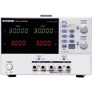 GW Instek GPD-2303S Labortápegység, szabályozható 0 - 30 V/DC 0 - 3 A 180 W USB Távirányítható Kimenetek száma 2 x GW Instek GPD-2303S Labortápegység, szabályozható 0 - 30 V/DC 0 - 3 A 180 W USB Távirányítható Kimenetek száma 2 x
