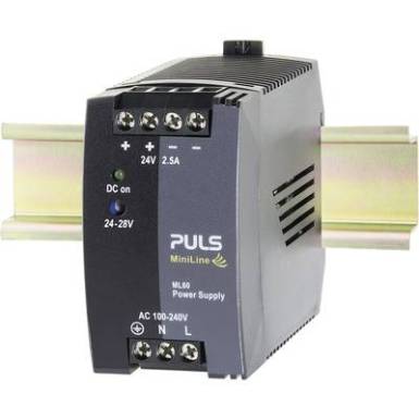 PULS MiniLine ML60.242 Kalapsínes tápegység 24 V/DC 2.5 A 60 W 1 x PULS MiniLine ML60.242 Kalapsínes tápegység 24 V/DC 2.5 A 60 W 1 x