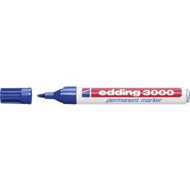 Permanentmarker, kék, edding 3000 Permanentmarker, kék, edding 3000