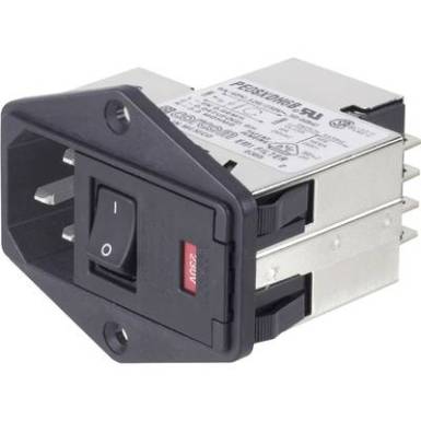 Hálózati szűrő kapcsolóval, 2 biztosítékkal, műszercsatlakozó aljjal, 250 V/AC 10 A TE Connectivity PE0SXDSXA=C2228 Hálózati szűrő kapcsolóval, 2 biztosítékkal, műszercsatlakozó aljjal, 250 V/AC 10 A TE Connectivity PE0SXDSXA=C2228