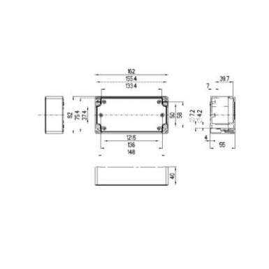Installációs műszerdoboz 162 x 82 x 55 mm, polikarbonát, szürke (RAL 7035), Spelsberg TG PC 1608-6-to Installációs műszerdoboz 162 x 82 x 55 mm, polikarbonát, szürke (RAL 7035), Spelsberg TG PC 1608-6-to