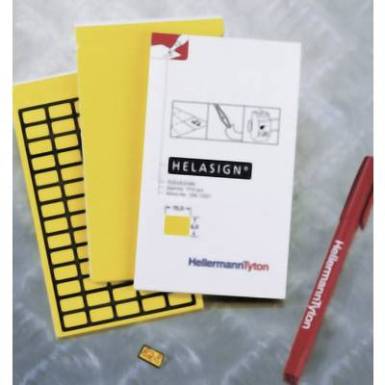Kábel címke Helasign 20 x 8 mm Feliratozó mező színe: Sárga HellermannTyton 598-92127 TAG121FB-270-YE Etikettek száma: 600 Kábel címke Helasign 20 x 8 mm Feliratozó mező színe: Sárga HellermannTyton 598-92127 TAG121FB-270-YE Etikettek száma: 600