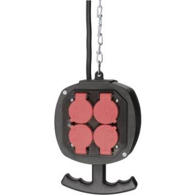 8 részes Dugalj elosztó as - Schwabe 60973 Fekete, Kék vagy piros 8 részes Dugalj elosztó as - Schwabe 60973 Fekete, Kék vagy piros