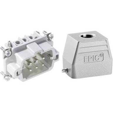 Csatlakozó készlet EPIC(R)KIT H-BE 6 75009635 LAPP 6 + PE Csavaros csatlakozó 1 készlet Csatlakozó készlet EPIC(R)KIT H-BE 6 75009635 LAPP 6 + PE Csavaros csatlakozó 1 készlet