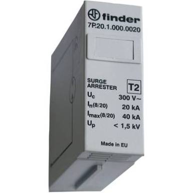 Finder 7P.20.1.000.0020 Dugaszolható túlfeszültség levezető 20 kA Finder 7P.20.1.000.0020 Dugaszolható túlfeszültség levezető 20 kA