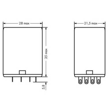WAGO 858-150 Dugaszrelé 24 V/DC 5 A 4 váltó 1 db WAGO 858-150 Dugaszrelé 24 V/DC 5 A 4 váltó 1 db
