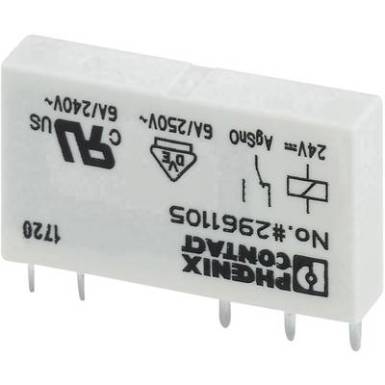 Phoenix Contact REL-MR- 24DC/21 Nyák relé 24 V/DC 6 A 1 váltó 1 db Phoenix Contact REL-MR- 24DC/21 Nyák relé 24 V/DC 6 A 1 váltó 1 db