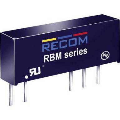 RECOM RBM-0505D DC/DC feszültségváltó, nyák 5 V/DC 5 V/DC, -5 V/DC 100 mA 1 W Kimenetek száma: 2 x RECOM RBM-0505D DC/DC feszültségváltó, nyák 5 V/DC 5 V/DC, -5 V/DC 100 mA 1 W Kimenetek száma: 2 x