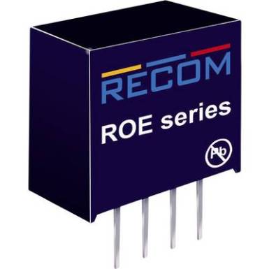 RECOM ROE-0505S DC/DC feszültségváltó, nyák 5 V/DC 5 V/DC 200 mA 1 W Kimenetek száma: 1 x RECOM ROE-0505S DC/DC feszültségváltó, nyák 5 V/DC 5 V/DC 200 mA 1 W Kimenetek száma: 1 x