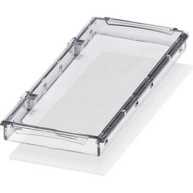 Kalapsín műszerdoboz fedél 45 x 107.6 x 8 mm, polikarbonát, átlátszó, Phoenix Contact BC 107,6 DKL S TRANS Kalapsín műszerdoboz fedél 45 x 107.6 x 8 mm, polikarbonát, átlátszó, Phoenix Contact BC 107,6 DKL S TRANS