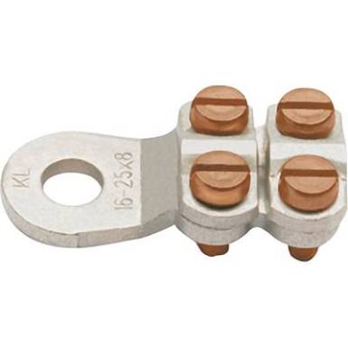 Klauke 585R8 Gyűrűs kábelsaru 4 csavar Keresztmetszet (max.)=35 mm? Lyuk átmérő=8.5 mm Szigetelés nélkül Fémes 1 db Klauke 585R8 Gyűrűs kábelsaru 4 csavar Keresztmetszet (max.)=35 mm? Lyuk átmérő=8.5 mm Szigetelés nélkül Fémes 1 db