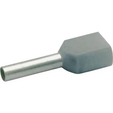 8708 Klauke Iker érvéghüvely 2 x 0.75 mm? x 8 mm Részlegesen szigetelt Szürke 1000 db 8708 Klauke Iker érvéghüvely 2 x 0.75 mm? x 8 mm Részlegesen szigetelt Szürke 1000 db