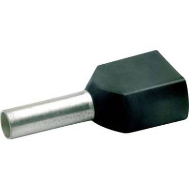 8728 Klauke Iker érvéghüvely 2 x 1.5 mm? x 8 mm Részlegesen szigetelt Fekete 1000 db 8728 Klauke Iker érvéghüvely 2 x 1.5 mm? x 8 mm Részlegesen szigetelt Fekete 1000 db