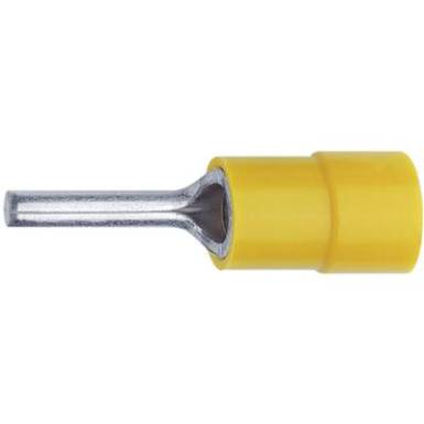 Krimpelhető stift kábelsaru 0,1 - 0,4 mm?, ? 1,4 mm, hossz: 9 mm, sárga, Klauke 704 Krimpelhető stift kábelsaru 0,1 - 0,4 mm?, ? 1,4 mm, hossz: 9 mm, sárga, Klauke 704