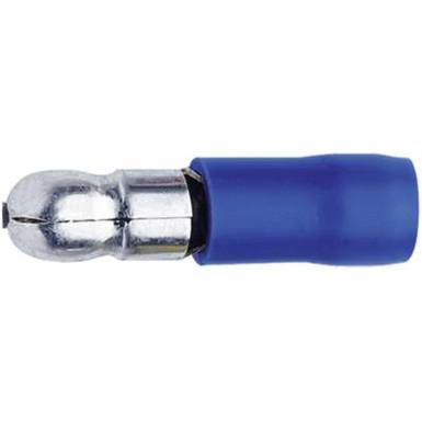 Kerek dugó 1.50 mm? 2.50 mm? Tű átmérő: 5 mm Részlegesen szigetelt Kék Klauke 1030 1 db Kerek dugó 1.50 mm? 2.50 mm? Tű átmérő: 5 mm Részlegesen szigetelt Kék Klauke 1030 1 db