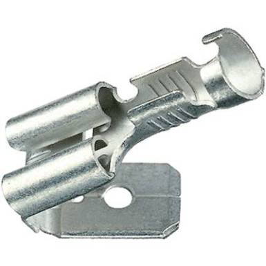 Csúszósarus hüvely Leágazással Dugasz szélesség: 6.3 mm Dugaszolási vastagság: 0.8 mm 180 ° Szigetelés nélkül Fémes Klauke 1730AZ 1 db Csúszósarus hüvely Leágazással Dugasz szélesség: 6.3 mm Dugaszolási vastagság: 0.8 mm 180 ° Szigetelés nélkül Fémes Klauke 1730AZ 1 db