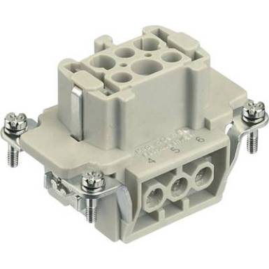 Ipari csatlakozók Series Han(R) E - betétek Han(R) 6E-F-s Harting Tartalom: 1 db Ipari csatlakozók Series Han(R) E - betétek Han(R) 6E-F-s Harting Tartalom: 1 db