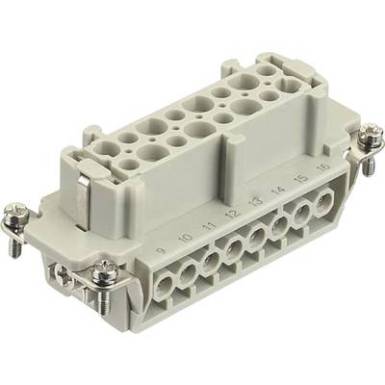 Ipari csatlakozók Series Han(R) E - betétek Han(R) 16E-F-s Harting Tartalom: 1 db Ipari csatlakozók Series Han(R) E - betétek Han(R) 16E-F-s Harting Tartalom: 1 db