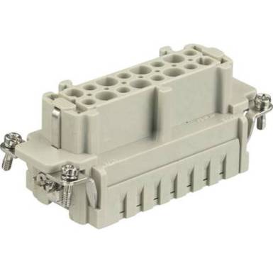 Ipari csatlakozók Series Han(R) E - betétek Han(R) 16ES-F Harting Tartalom: 1 db Ipari csatlakozók Series Han(R) E - betétek Han(R) 16ES-F Harting Tartalom: 1 db