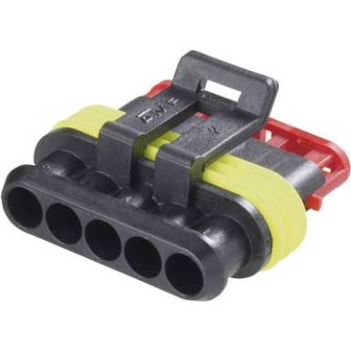 TE Connectivity Hüvelyház kábel AMP-Superseal 1.5mm Series Pólusok száma 5 Raszterméret: 6 mm 282089-1 1 db TE Connectivity Hüvelyház kábel AMP-Superseal 1.5mm Series Pólusok száma 5 Raszterméret: 6 mm 282089-1 1 db