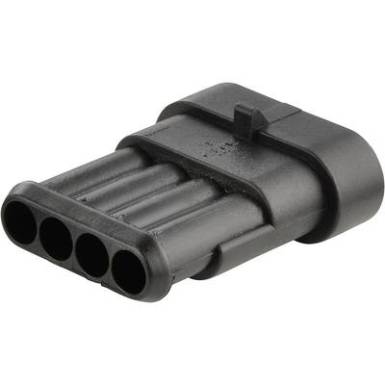 TE Connectivity Stift ház kábel AMP-Superseal 1.5mm Series Pólusok száma 4 Raszterméret: 6 mm 282106-1 1 db TE Connectivity Stift ház kábel AMP-Superseal 1.5mm Series Pólusok száma 4 Raszterméret: 6 mm 282106-1 1 db