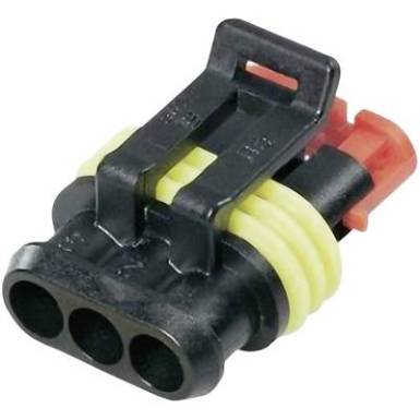 TE Connectivity Hüvelyház kábel AMP-Superseal 1.5mm Series Pólusok száma 3 Raszterméret: 6 mm 282087-1 1 db TE Connectivity Hüvelyház kábel AMP-Superseal 1.5mm Series Pólusok száma 3 Raszterméret: 6 mm 282087-1 1 db