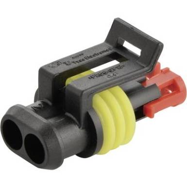TE Connectivity Hüvelyház kábel AMP-Superseal 1.5mm Series Pólusok száma 2 Raszterméret: 6 mm 282080-1 1 db TE Connectivity Hüvelyház kábel AMP-Superseal 1.5mm Series Pólusok száma 2 Raszterméret: 6 mm 282080-1 1 db