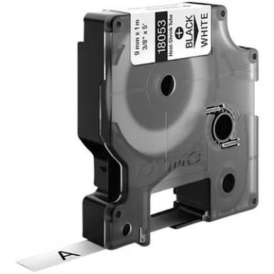 Feliratozó szalag, zsugorcső DYMO IND RHINO 18053 Poliolefin Szalagszín: Fehér Szövegszín:Fekete 9 mm 1.5 m Feliratozó szalag, zsugorcső DYMO IND RHINO 18053 Poliolefin Szalagszín: Fehér Szövegszín:Fekete 9 mm 1.5 m