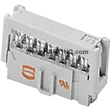 Harting Csatlakozó Raszterméret: 2.54 mm Pólusok száma: 6 Sorok száma: 2 1 db Harting Csatlakozó Raszterméret: 2.54 mm Pólusok száma: 6 Sorok száma: 2 1 db
