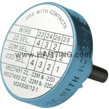 Pozícionáló hüvely Harting 09 99 000 0531 Kék 1 db Pozícionáló hüvely Harting 09 99 000 0531 Kék 1 db