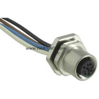 Harting 21 03 311 2400 Érzékelő-/működtető beépíthető összekötő M12 Alj, beépíthető Pólusszám: 4 1 db Harting 21 03 311 2400 Érzékelő-/működtető beépíthető összekötő M12 Alj, beépíthető Pólusszám: 4 1 db