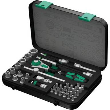 Dugókulcs készlet 1/4 (6.3 mm) 41 részes Wera 8100 SA 4 Zyklop 05003535001 Dugókulcs készlet 1/4 (6.3 mm) 41 részes Wera 8100 SA 4 Zyklop 05003535001