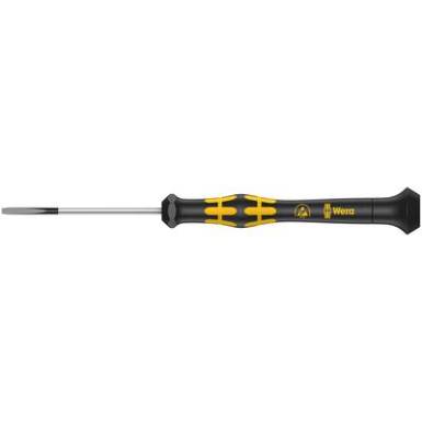 ESD Egyenes pengéjű csavarhúzó Wera 1578 A Pengeszélesség: 2 mm Penge hossz: 60 mm ESD Egyenes pengéjű csavarhúzó Wera 1578 A Pengeszélesség: 2 mm Penge hossz: 60 mm