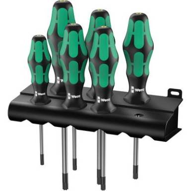 Műhely Csavarh&uacute;z&oacute; k&eacute;szlet 6 r&eacute;szes Wera 367/6 TORX(R) BO TORX BO