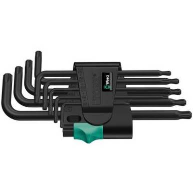 TORX Hajl&iacute;tott csavarh&uacute;z&oacute; k&eacute;szlet 9 r&eacute;szes Wera 967 PKL/9 TORX(R)