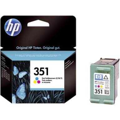 HP Tintapatron 351 Eredeti Cián, Bíbor, Sárga CB337EE Nyomtatópatron HP Tintapatron 351 Eredeti Cián, Bíbor, Sárga CB337EE Nyomtatópatron