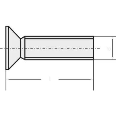 TOOLCRAFT 889796 S&uuml;llyesztett csavarok M4 30 mm T-profil DIN 965 Nemesac&eacute;l A2 1 db