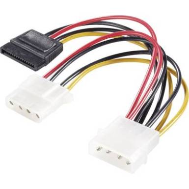 SATA - IDE Y t&aacute;pk&aacute;bel &aacute;talak&iacute;t&oacute; [1x IDE dug&oacute;, 4 p&oacute;lus&uacute; - 1x SATA alj 15 p&oacute;lus&uacute;, IDE aljzat 4 p&oacute;lus&uacute;] Renkforce 975476