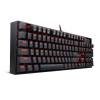 Redragon Mitra Red Backlit Mechanical Keyboard Blue Switches Black HU K551_BLUE_ HU