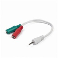Gembird Cablexpert Adapter Stereo jack male 3.5 mm -- 2 x Stereo jack female 3.5 mm /CCA-417W/