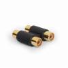 Gembird audio double RCA (F) to RCA (F) coupler, black A-2RCAFF-01