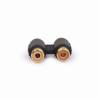 Gembird audio double RCA (F) to RCA (F) coupler, black A-2RCAFF-01